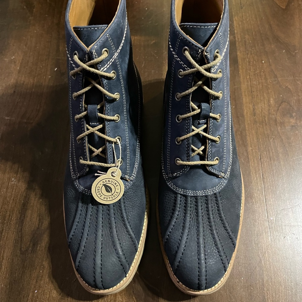 Johnston & Murphy blue suede duck boots